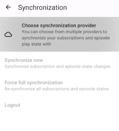 AntennaPod configuration provider